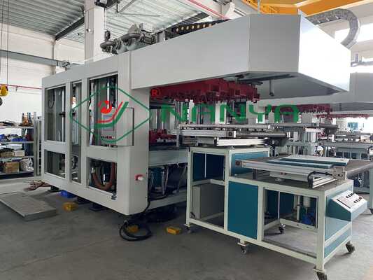 300 কেজি / এইচ বায়োডেগ্রেডেবল পাল্প ছাঁচনির্মাণ টেবিলওয়্যার সরঞ্জাম 40 টন চাপ