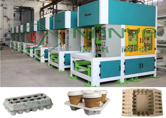 সজ্জা ছাঁচনির্মাণ কাপ হোলার 30KW হট প্রেস ফর্মিং মেশিন